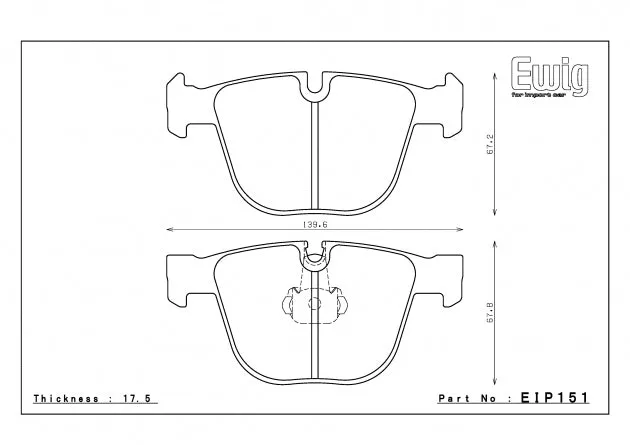 ENDLESS EIP151MX72 Rear brake pads BMW M3 E92/E90/M5 E60/M6 E63/E64/X6 E72 Active Hyb