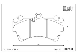 ENDLESS EIP165MX72 Front brake pads AUDI Q7/PORSCHE CAYENNE/VW TOUAREG