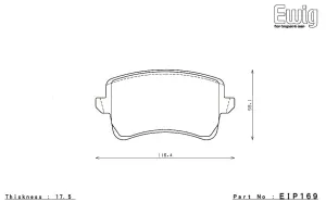 ENDLESS EIP169MX72 Rear brake pads AUDI A4/S4(B8)/S5 (C5)/RS5 (8T)