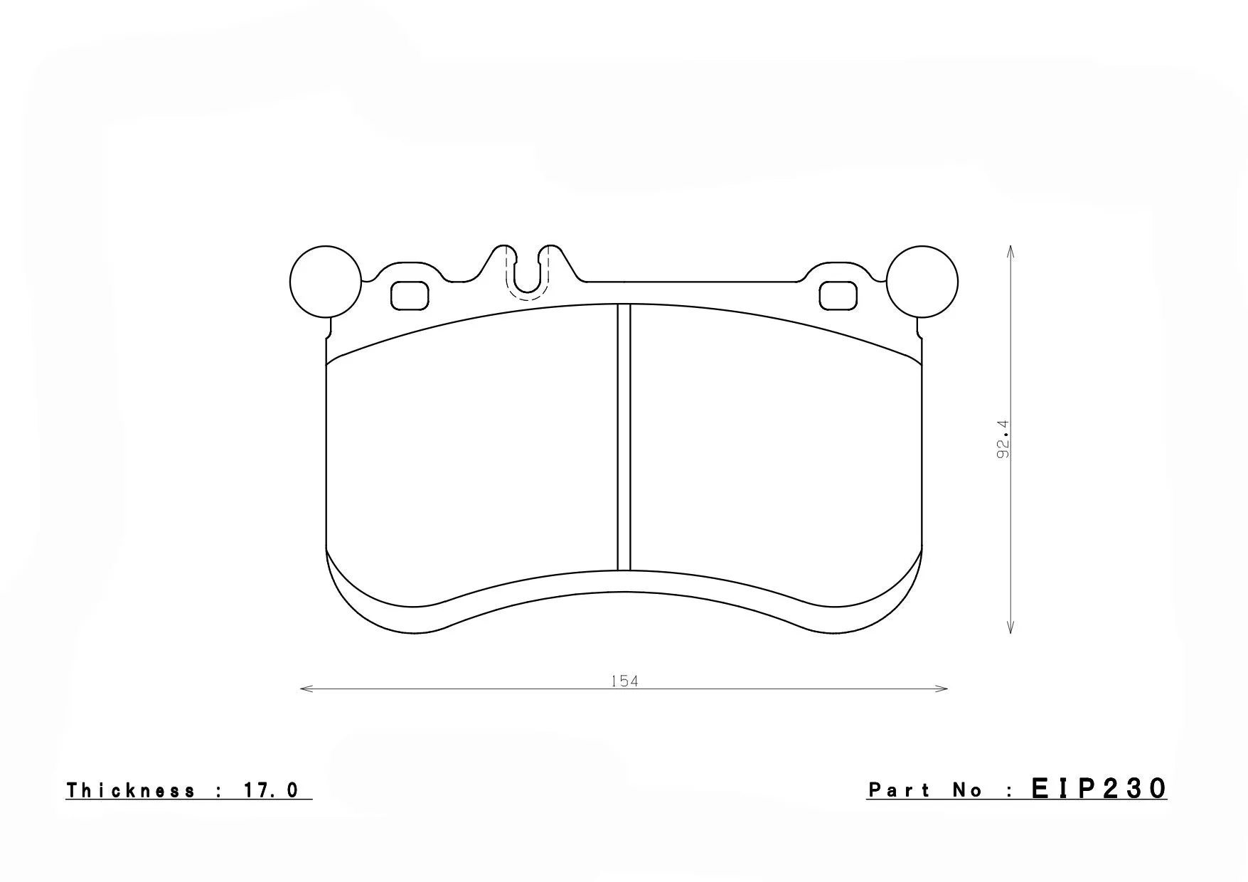 ENDLESS EIP230MX72 Front brake pads MERCEDES-Benz A45 AMG (W176)