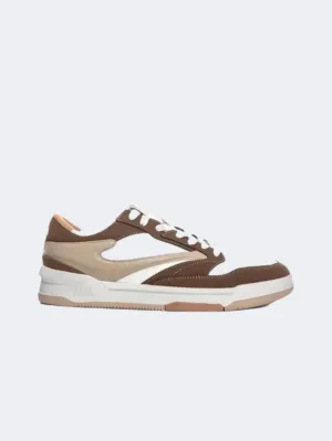 Erke Skateboard Men Lifestyle Shoes White/Hazelnut