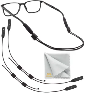 Eye Glasses Holders Around Head No Tail Eyeglasses Strap for Sports 20 inch 2Pcs