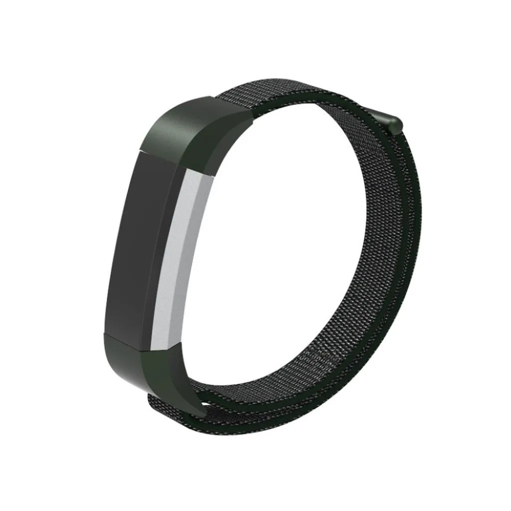 Fitbit Ace velcro closure flexible watch strap - Army Green