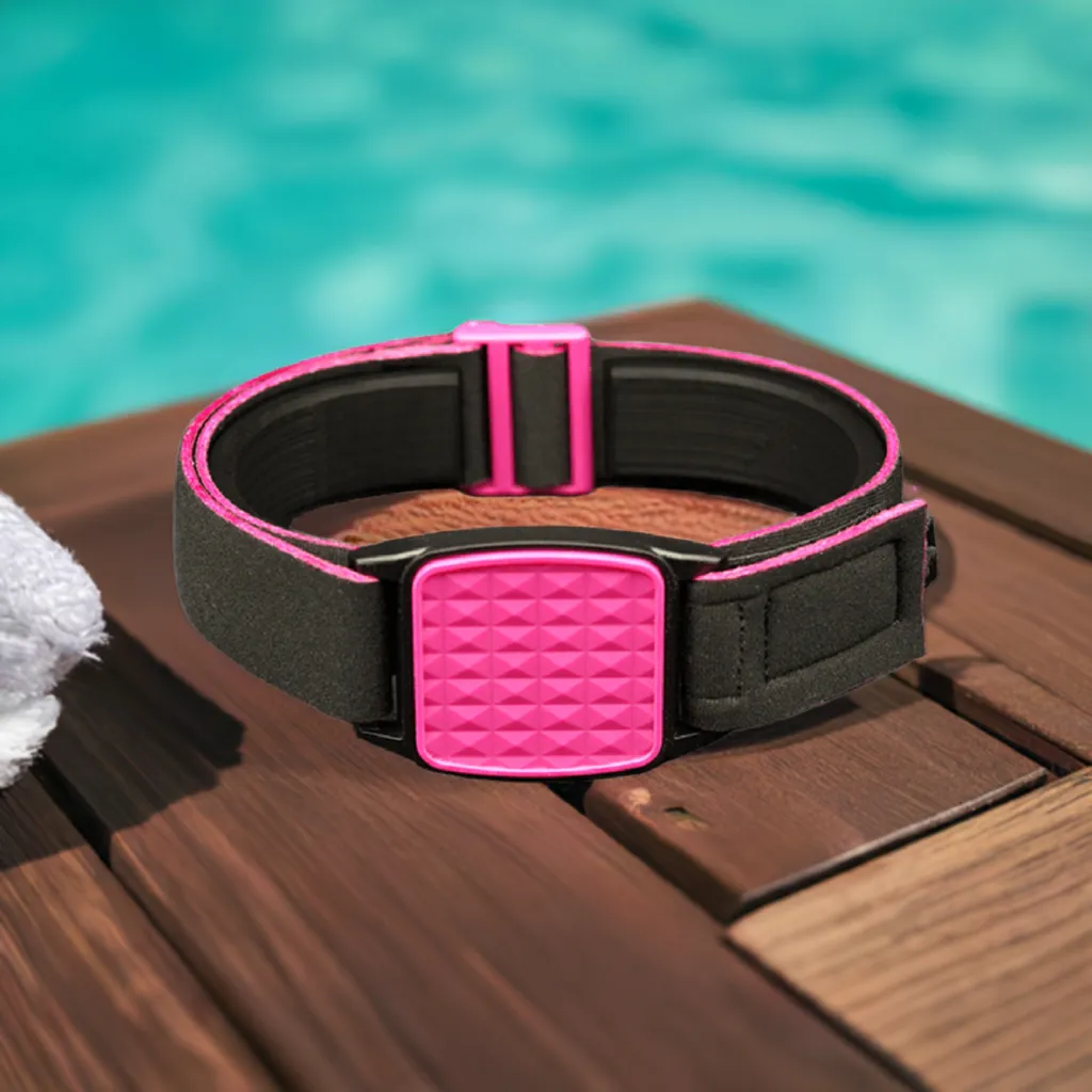 Freestyle Libre 2 CGM Sports & Swim Armband - Magenta Pyramids Libreband