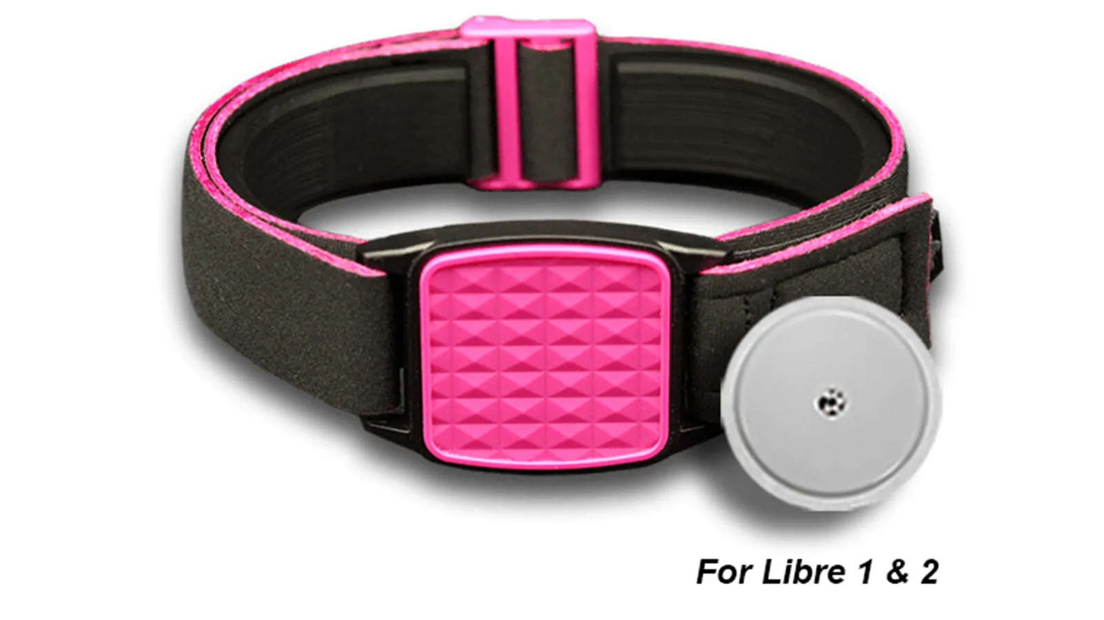 Freestyle Libre 2 CGM Sports & Swim Armband - Magenta Pyramids Libreband