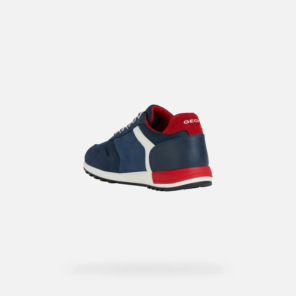 Geox J Alben Junior Sneaker Navy