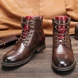 Gerald™ | Handmade premium leather Oxford boots for timeless style and comfort