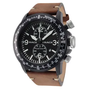 Glam Rock Men's Racetrack Action Tachymeter 46mm Quartz Watch