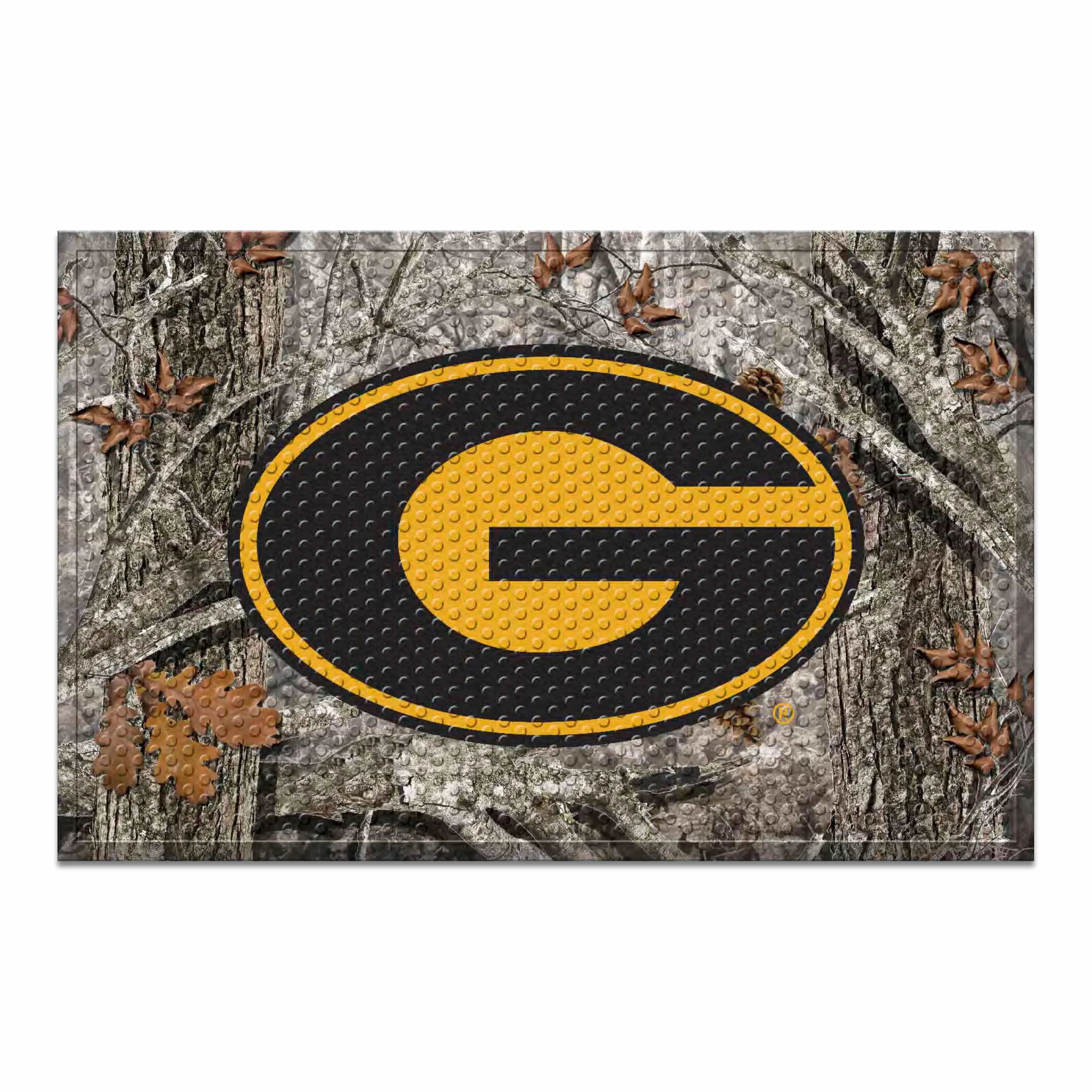 Grambling State Tigers Rubber Scraper Door Mat Camo