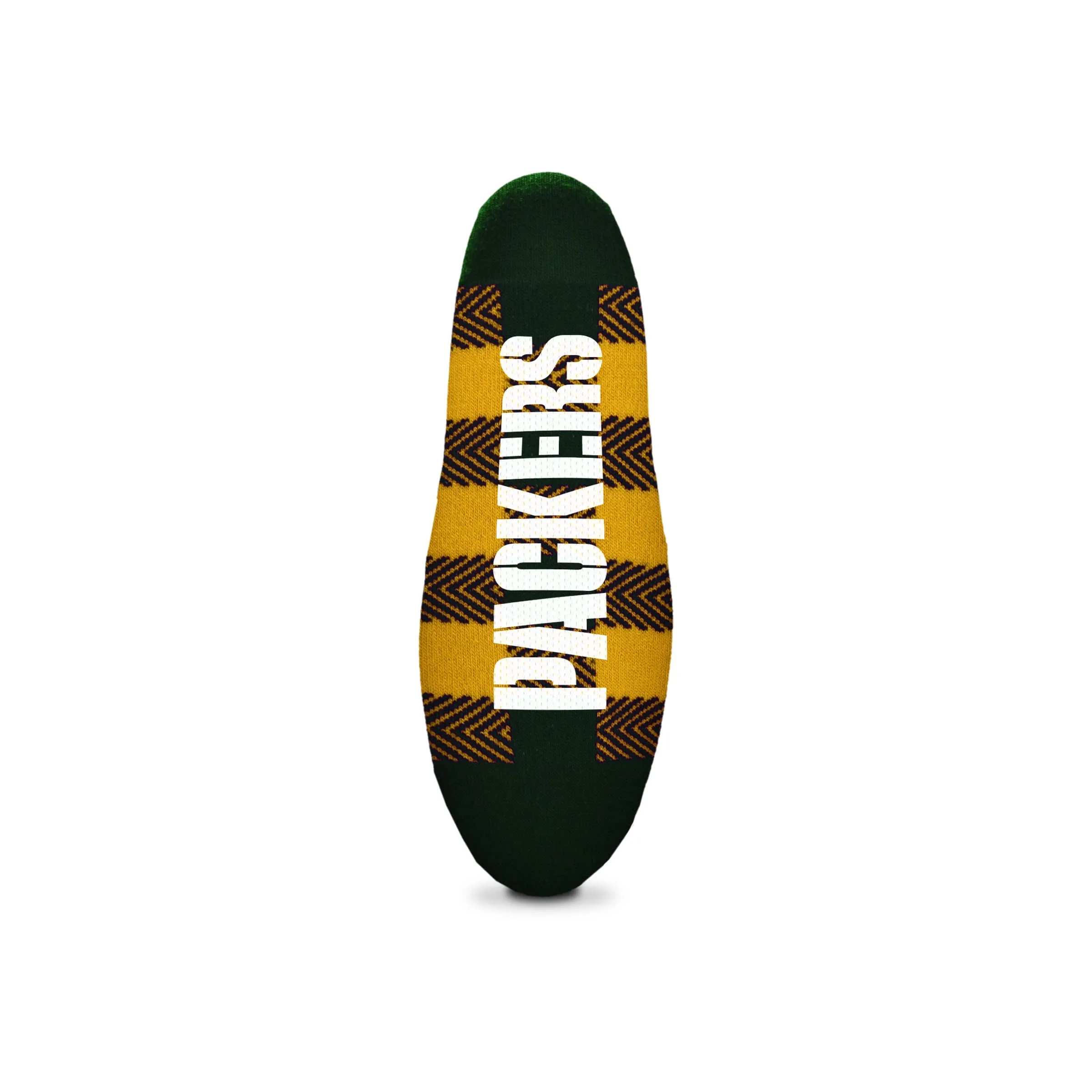 Green Bay Packers Buffalo Plaid Slipper Socks, One Size