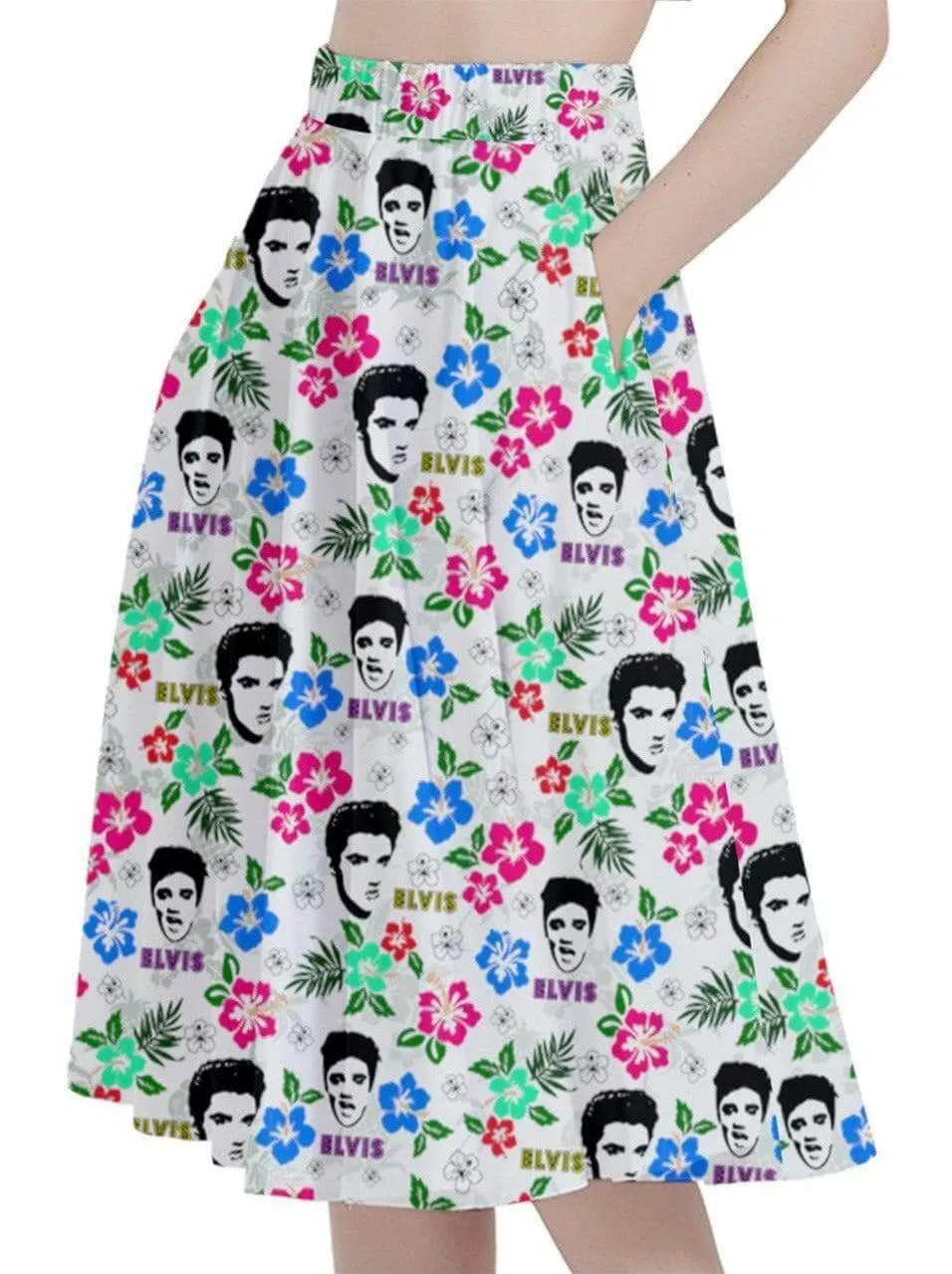 Hawaii Elvis Full Circle Skirt