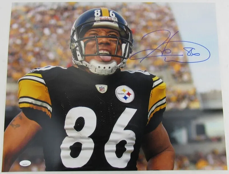 Hines Ward Signed 16x20 Photo JSA Witness II