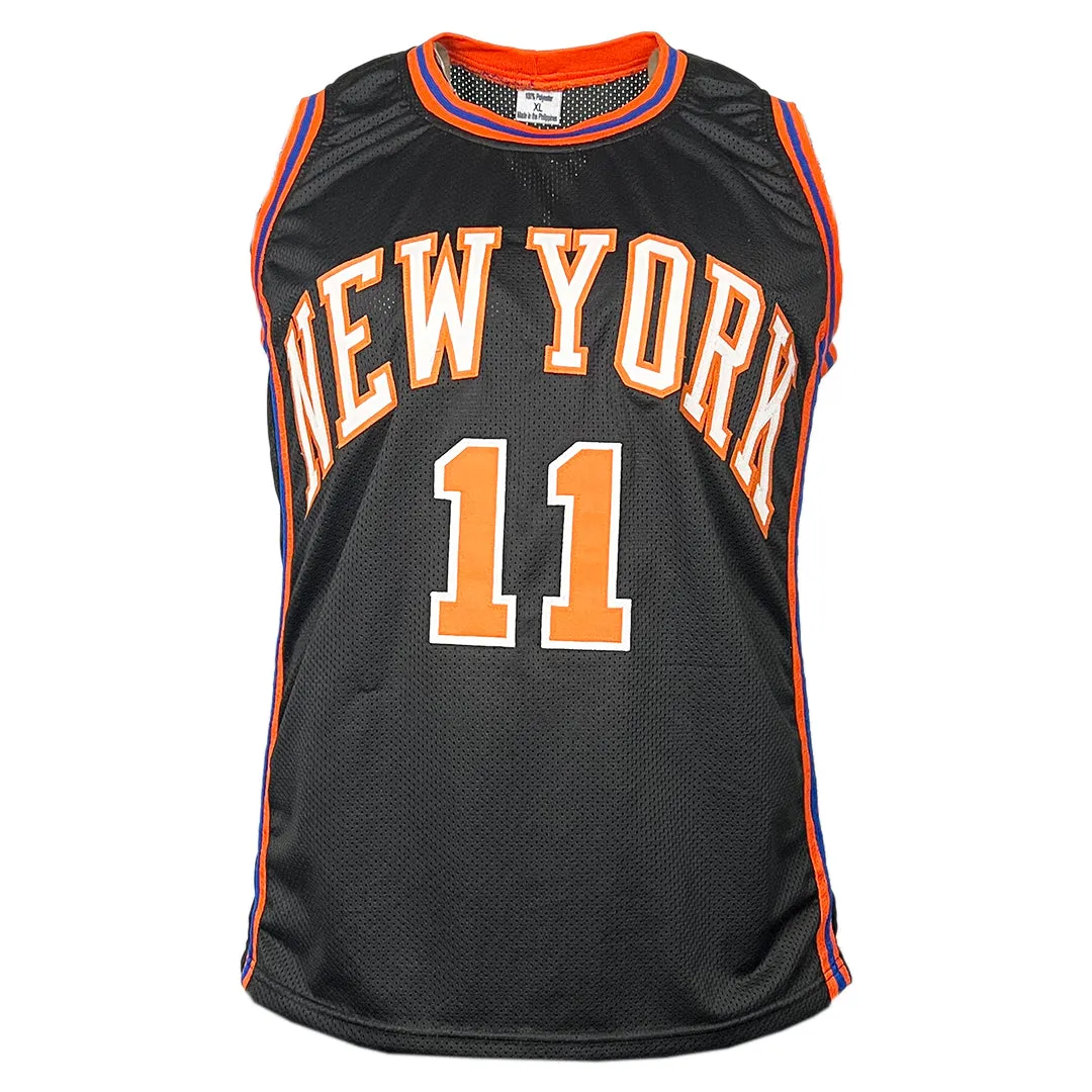 Jalen Brunson Signed New York Black Basketball Jersey (JSA)