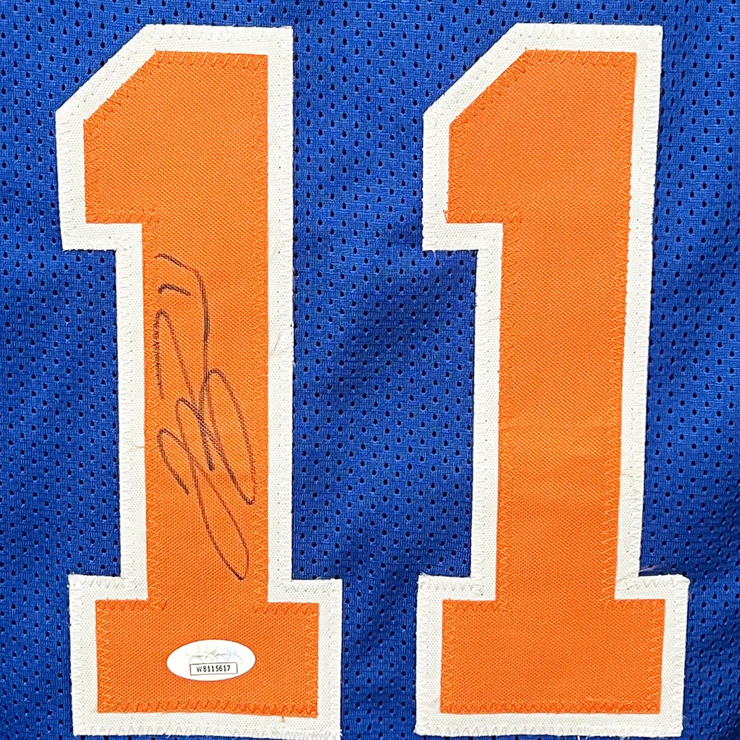 Jalen Brunson Signed New York Blue Basketball Jersey (JSA)