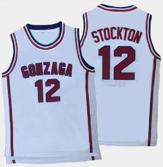 John Stockton Gonzaga Bulldogs College Basketball Throwback Jersey