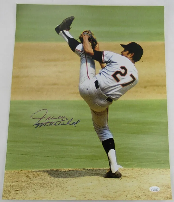 Juan Marichal Signed 16x20 Photo JSA Witness