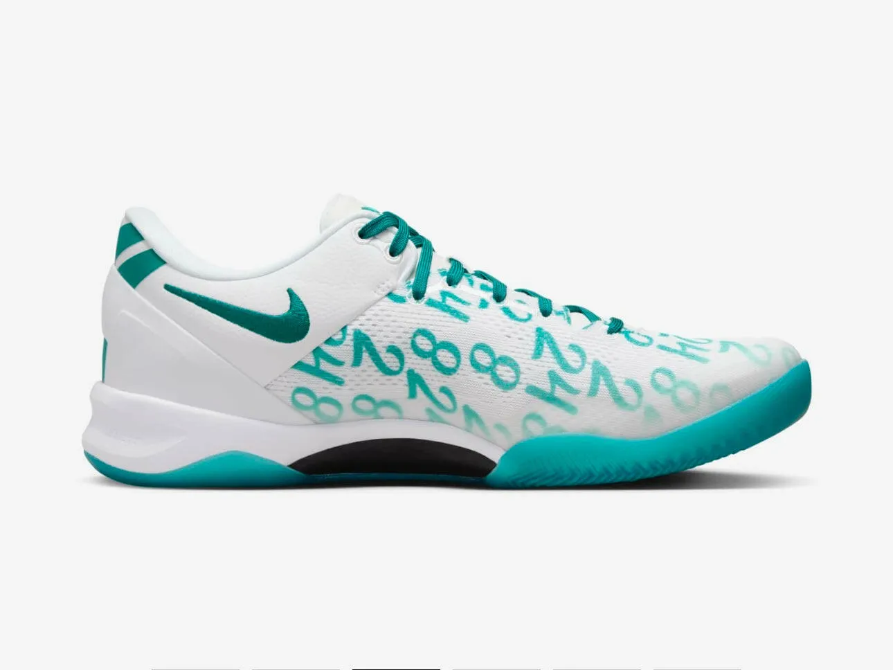 Kobe 8 Protro White "Radiant Emerald" Basketball Shoes for Men