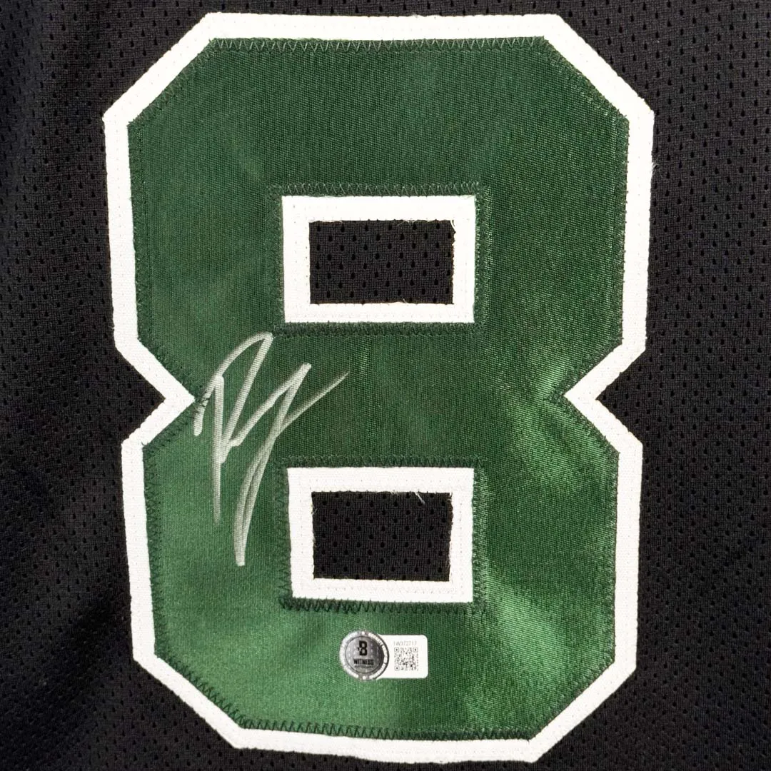 Kristaps Porzingis Signed Boston Black Basketball Jersey (Beckett)