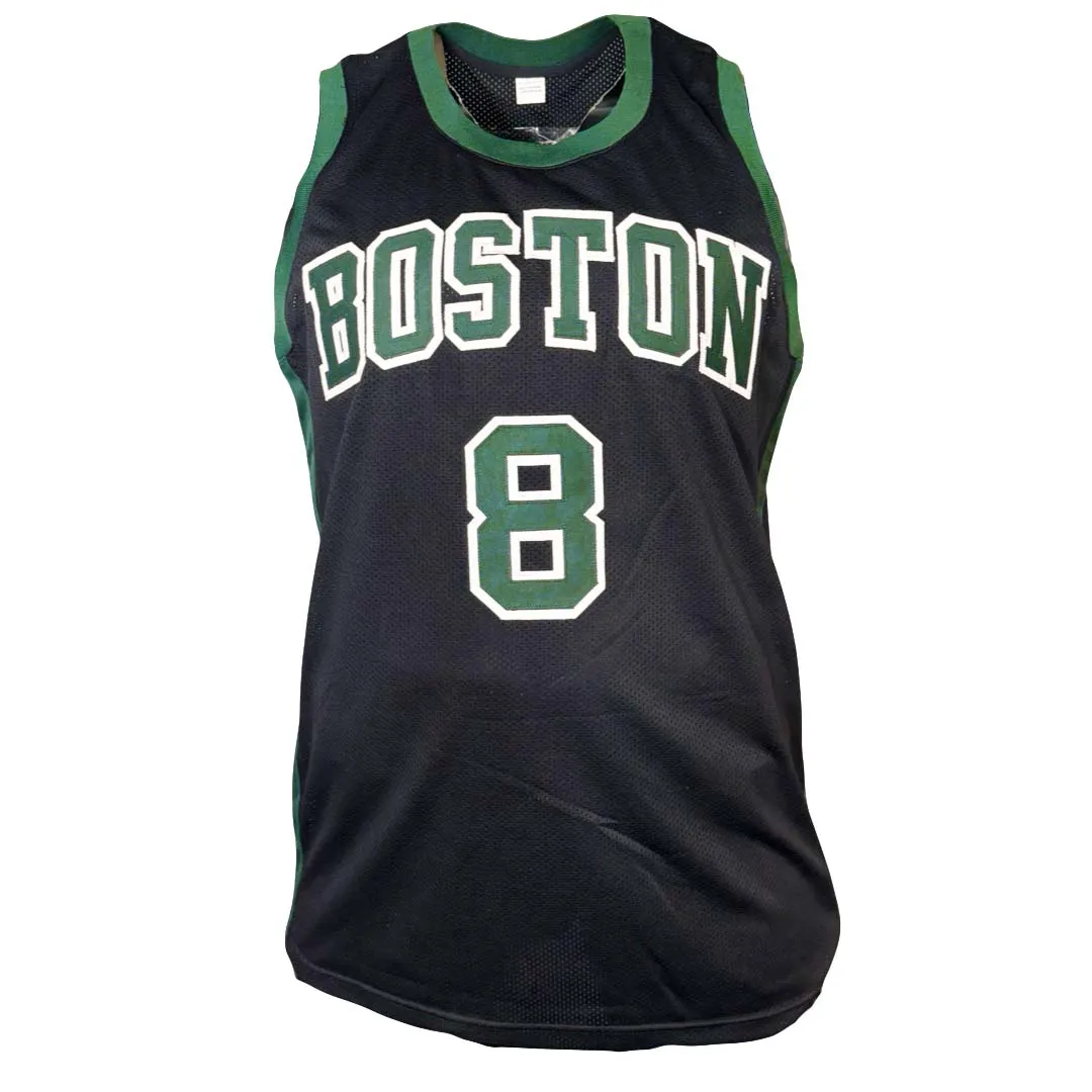 Kristaps Porzingis Signed Boston Black Basketball Jersey (Beckett)