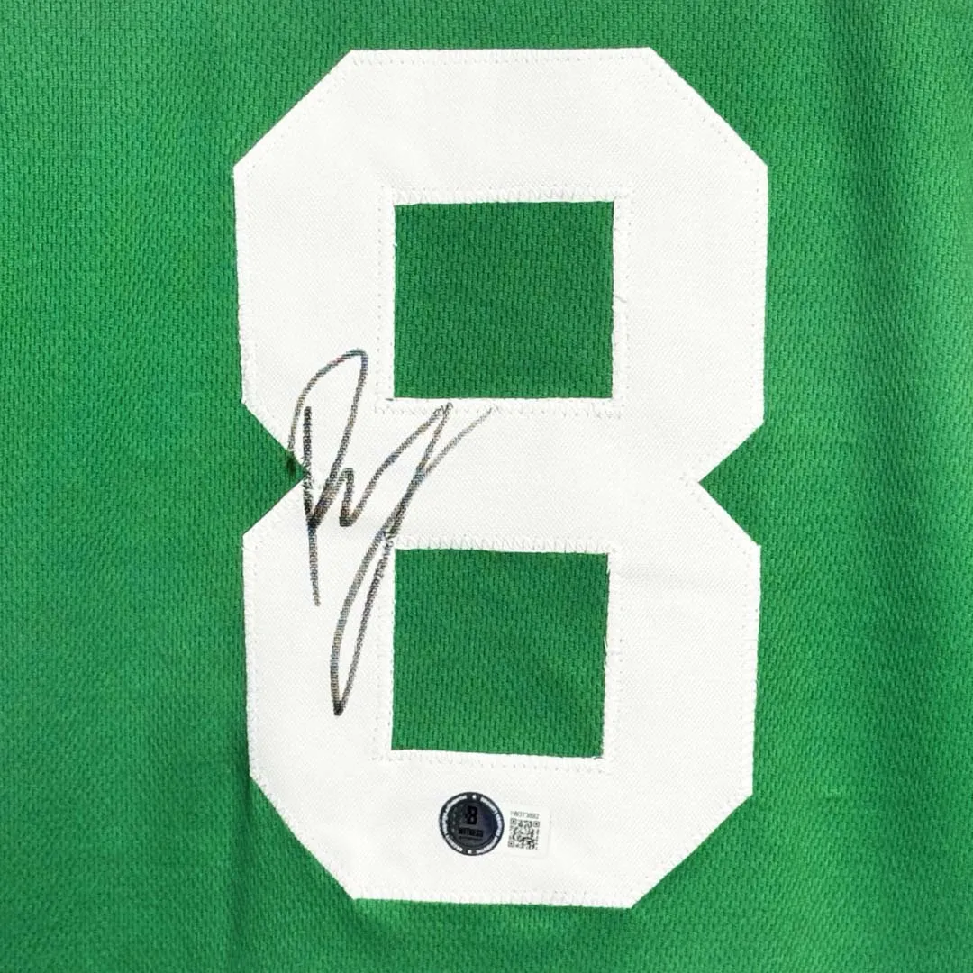 Kristaps Porzingis Signed Boston Green Basketball Jersey (Beckett)