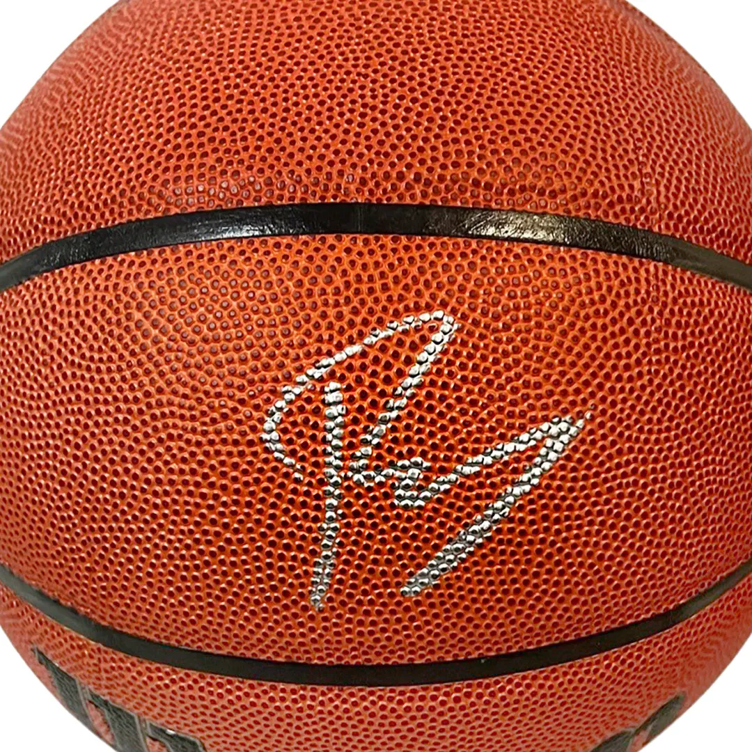 Kristaps Porzingis Signed Wilson Authentic Series Basketball (Beckett)