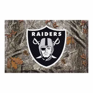 Las Vegas Raiders Rubber Scraper Door Mat Camo