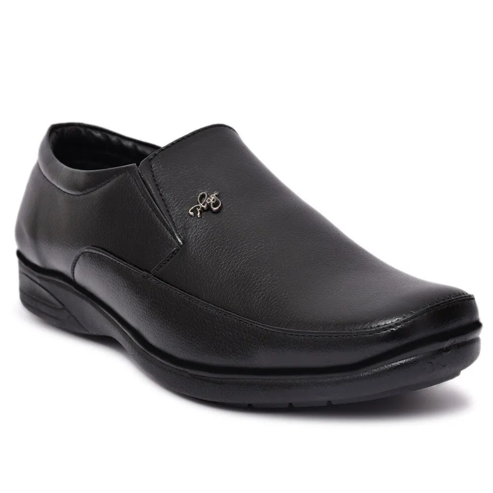 Latest Men's Faux Leather Formal Shoes - MOCCA