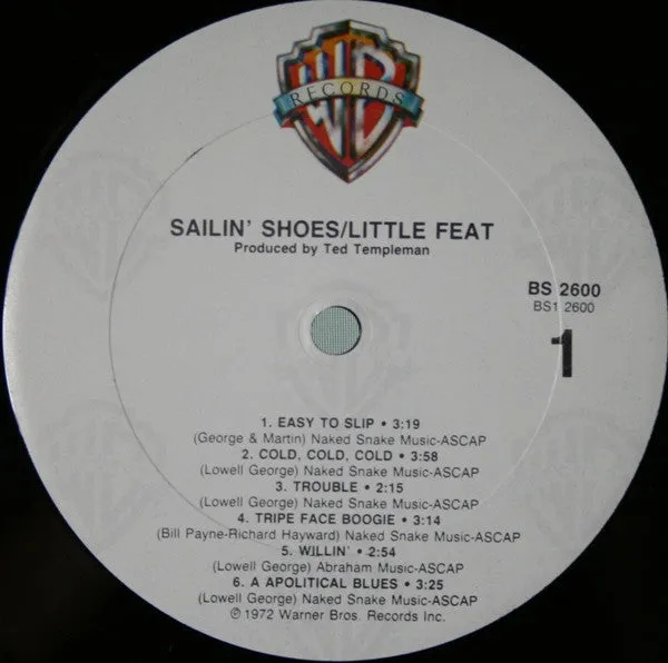 Little Feat - Sailin' Shoes (LP, Album, Club, Gat) (NM or M-)