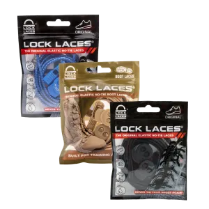 Lock Laces® Pick Your Own 3-Pack No-Tie Shoelaces