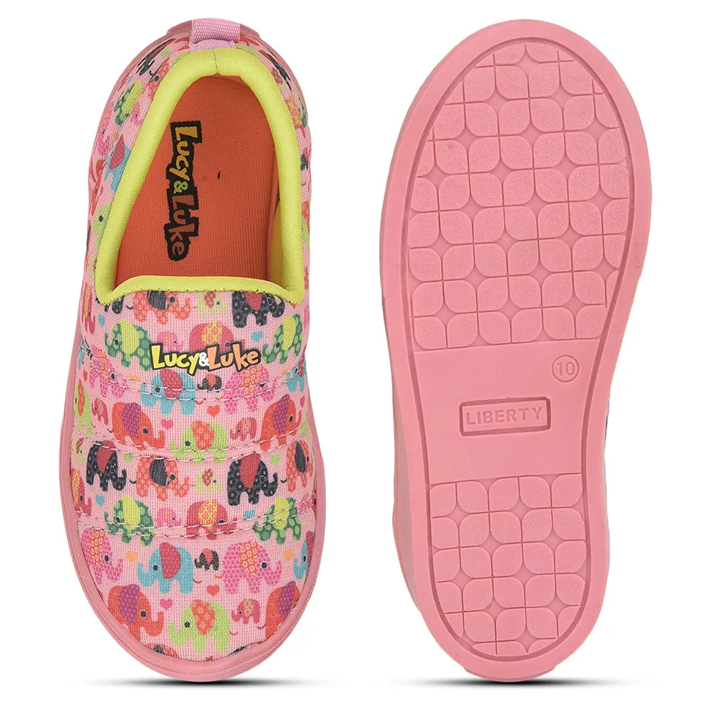 Lucy & Luke (Pink) Sports Non Lacing Shoes For Kids MINT-8 By Liberty