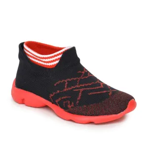 Lucy & Luke (Red) Casual Non Lacing Shoes For Kids KSN-207 By Liberty