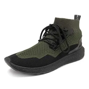 Men Breathable Mesh High Top Sneakers Casual Sports Shoes