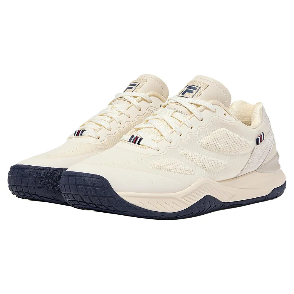 Mens Axilus Lux Tennis Shoes Gardenia and Fila Navy