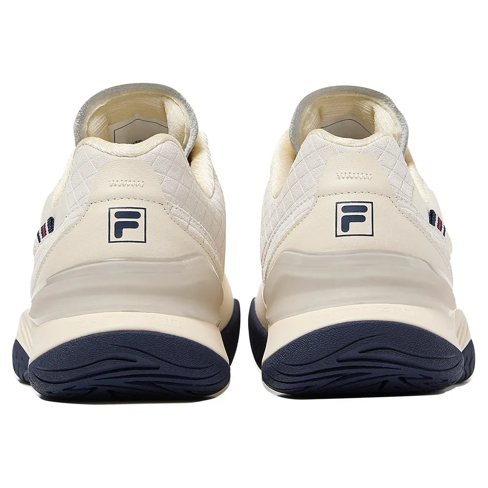 Mens Axilus Lux Tennis Shoes Gardenia and Fila Navy