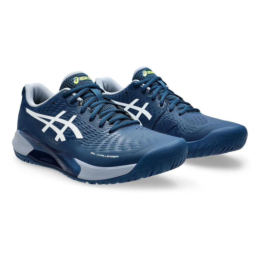 Mens Gel-Challenger 14 Tennis Shoes Mako Blue and White