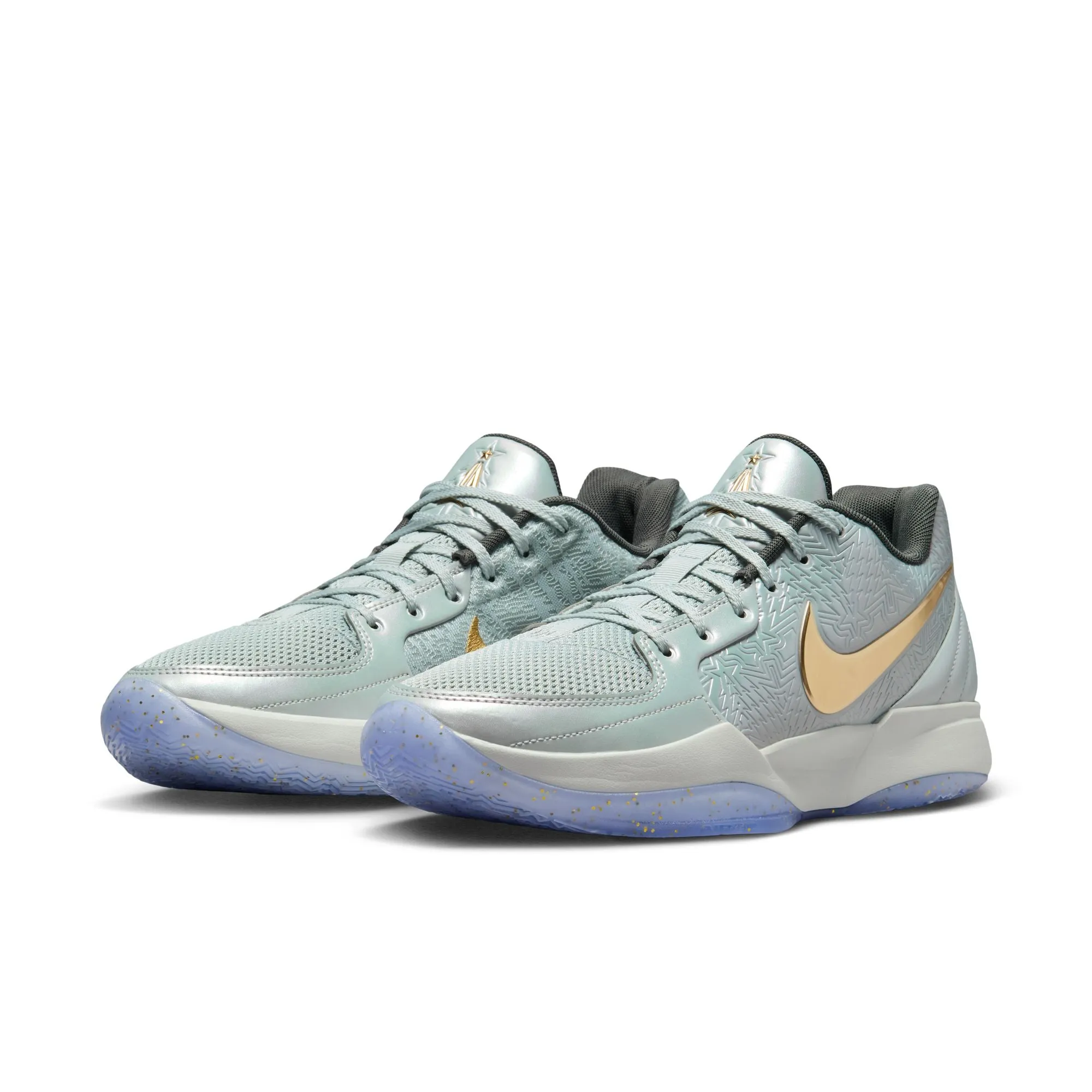 Men's Nike Ja 2 "Tree Top" - LIGHT SILVER/METALLIC GOLD-IRON GREY