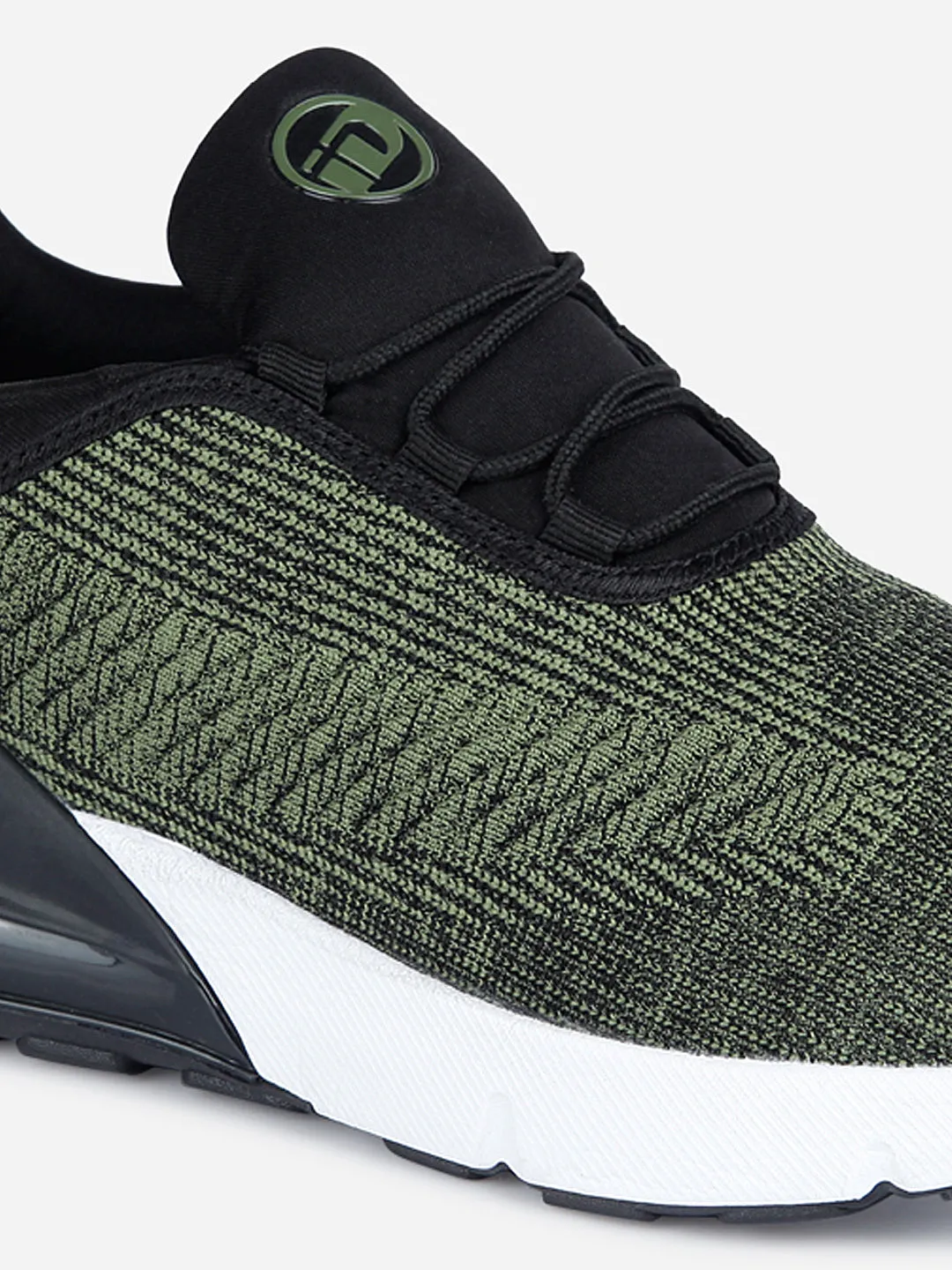 Men's Olive Knitted Sneaker (ID7518)