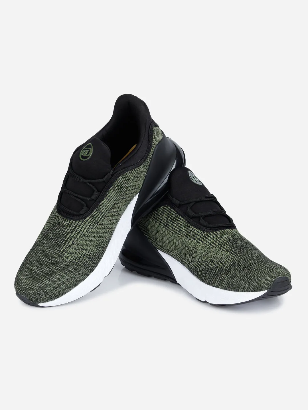 Men's Olive Knitted Sneaker (ID7518)