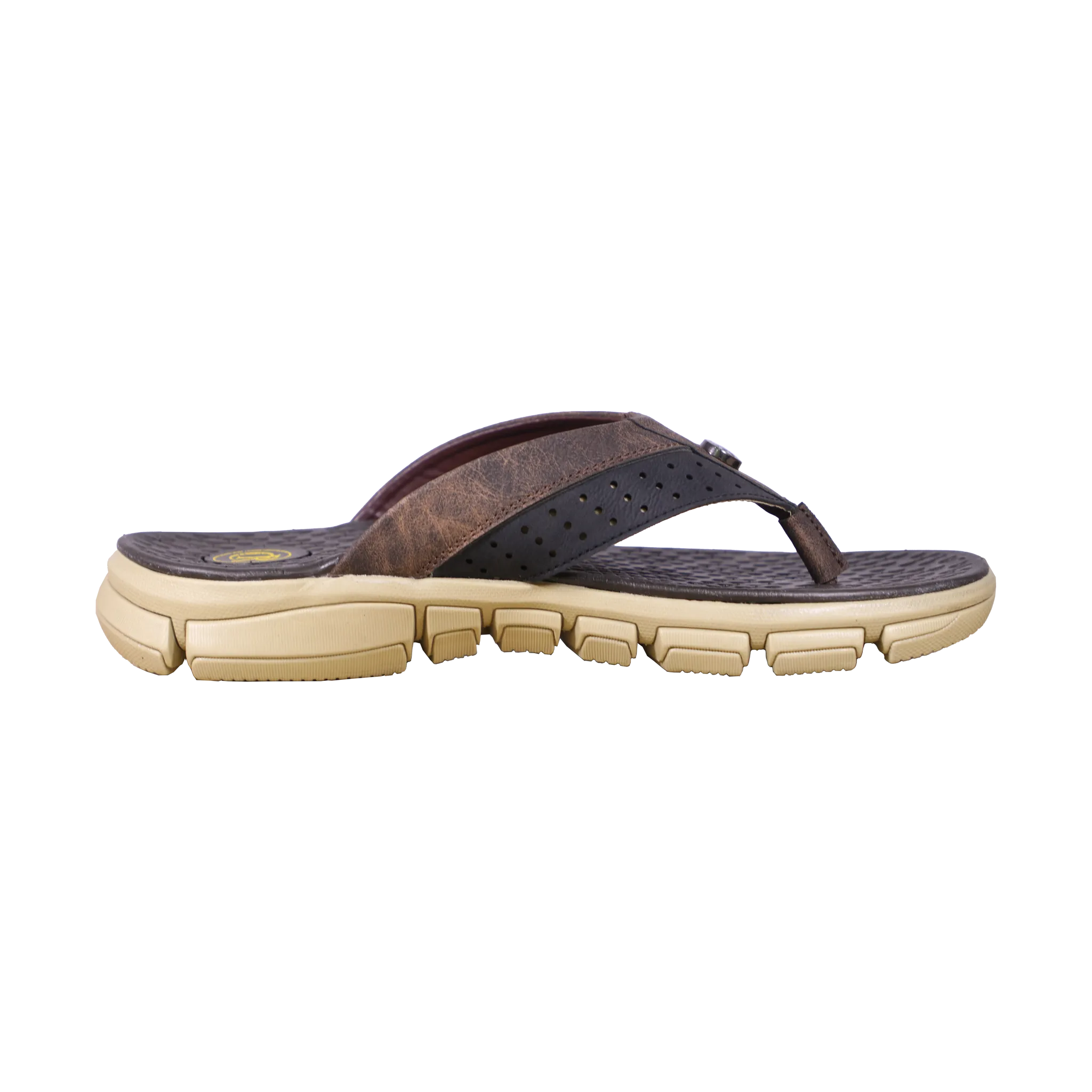 Mens Slippers - CR Sports - Brown