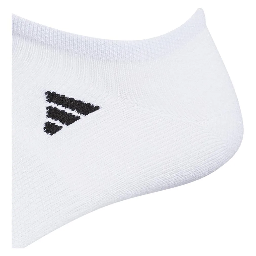 Men`s Superlite 3.0 6 Pack No Show Tennis Socks White and Black