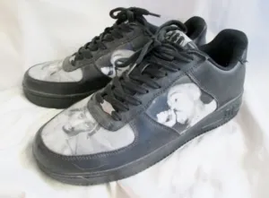 Mens Tupac Shakur 2PAC Makaveli Branded SHOES RAP HIP HOP Sneaker 12 Trainer Lowrise Top