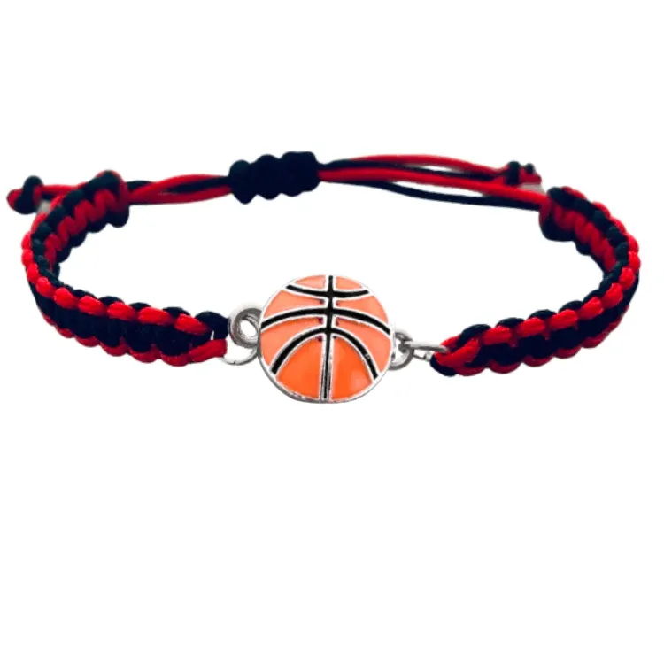 Multi Colored Basketball Rope Bracelet - Pick Color