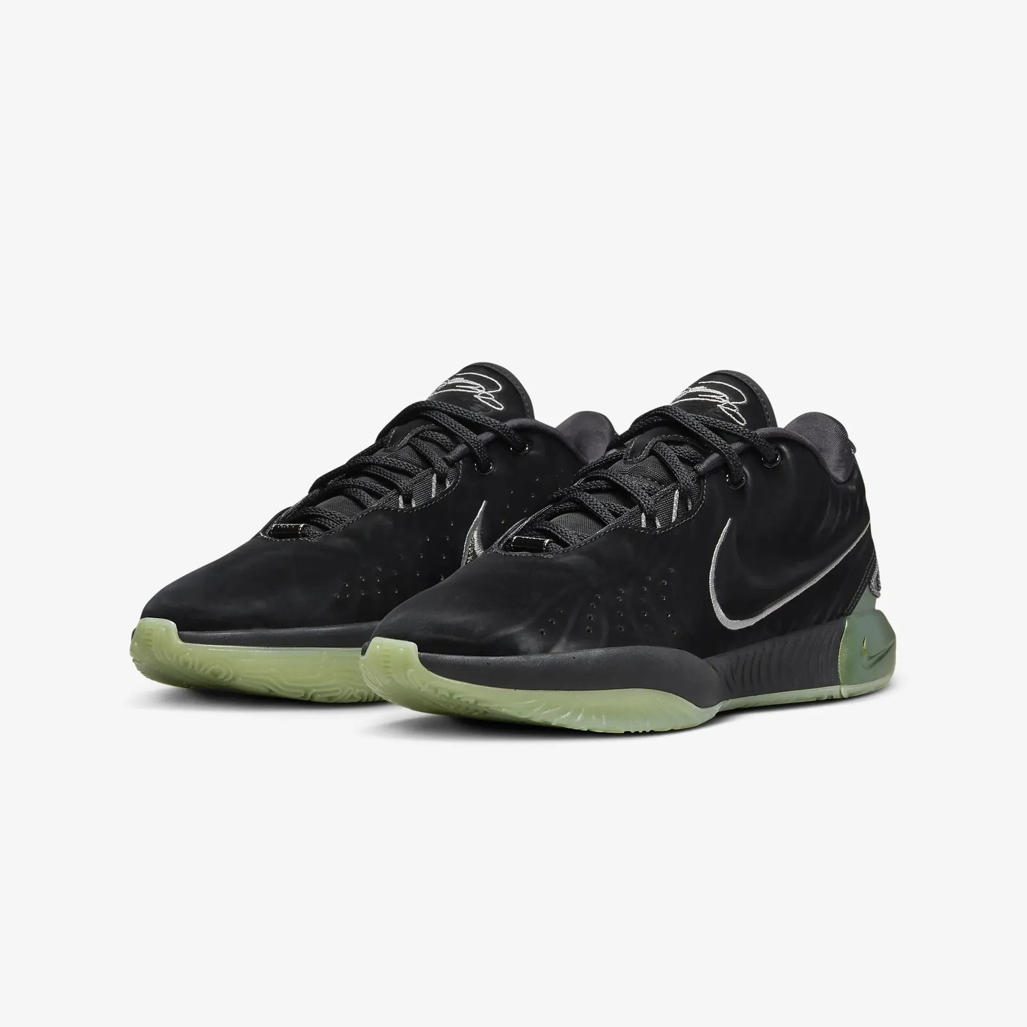 Nike | LEBRON XXI "TAHITIAN" EP  { BLACK/MTLC PEWTER-IRON GREY-OIL GREEN