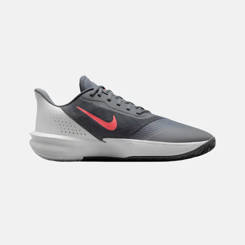 Nike Precision 7 Men's Basketball Shoes -Smoke Grey/Iron Grey/Hot Punch/Photon Dust