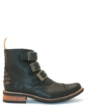 No.2045 TARMAC buckle boot Black MEN