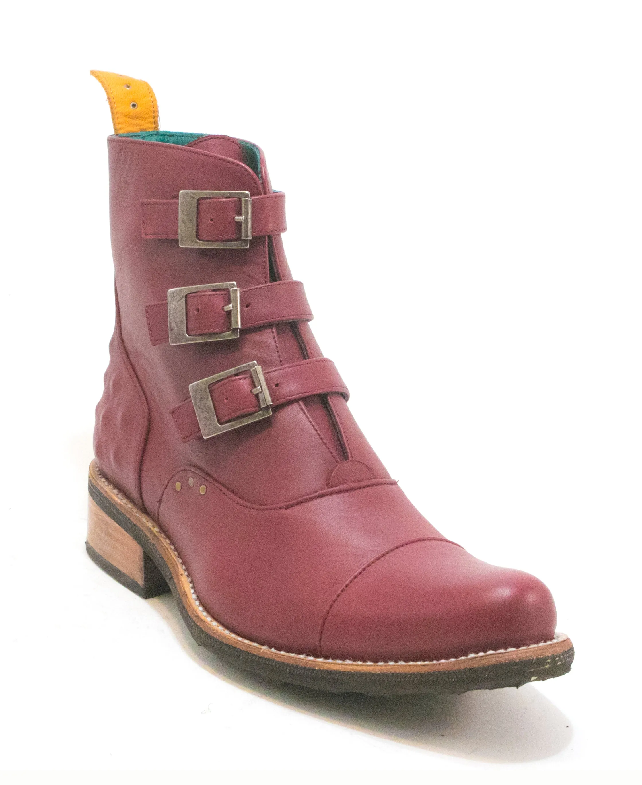 No.2045 TARMAC buckle boot Blood WOMEN