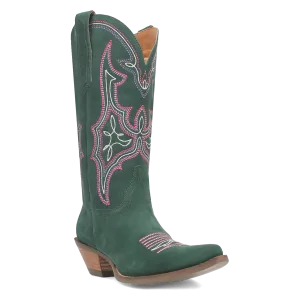 Online Exclusive | Dingo | Hot Sauce Leather Boot in Green **PREORDER