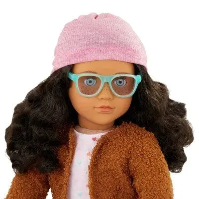 Our Generation Lisandra & Rolling Luggage 18" Travel Doll