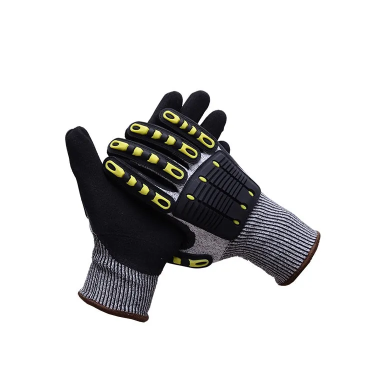 Outdoor Cycling TPR Cut-proof Wear-Resistant Gloves, Size: M(1008)