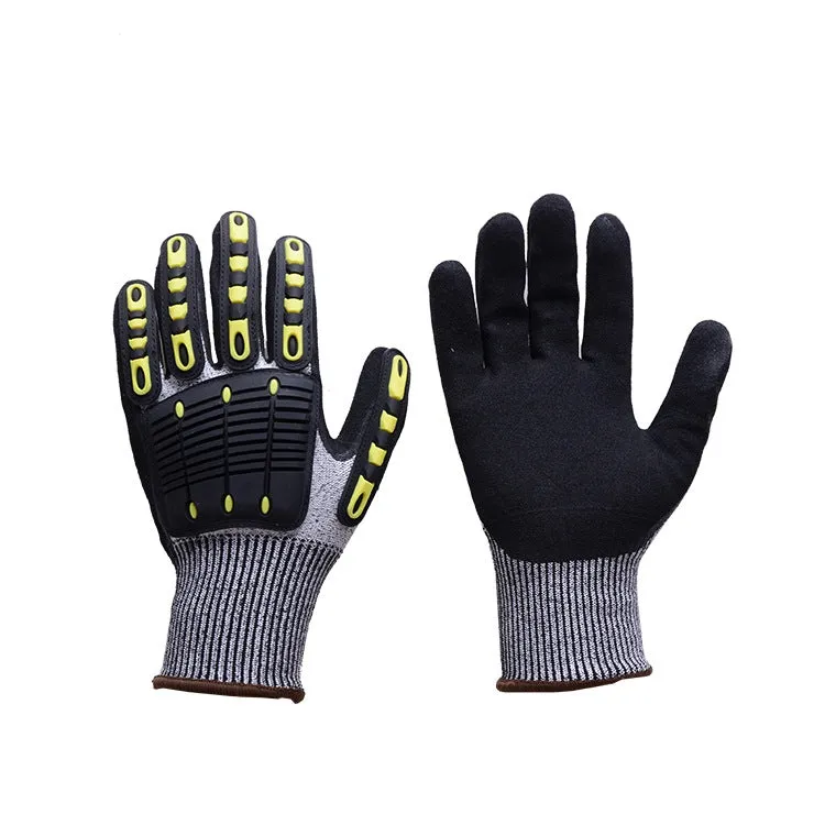 Outdoor Cycling TPR Cut-proof Wear-Resistant Gloves, Size: M(1008)